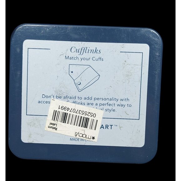 Ryan Seacrest Distinction Silver Tone Cufflinks - Picture 3 of 6